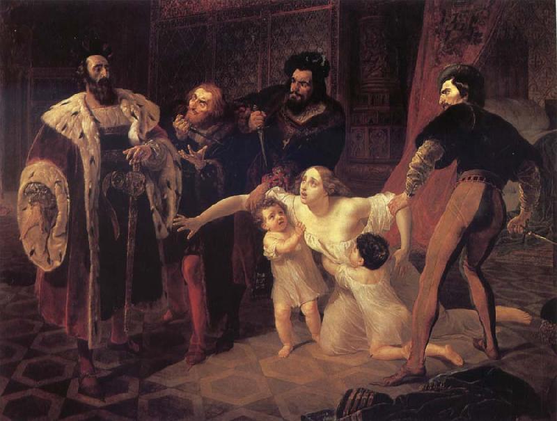 Karl Briullov The Death of Ines de Castro Sweden oil painting art